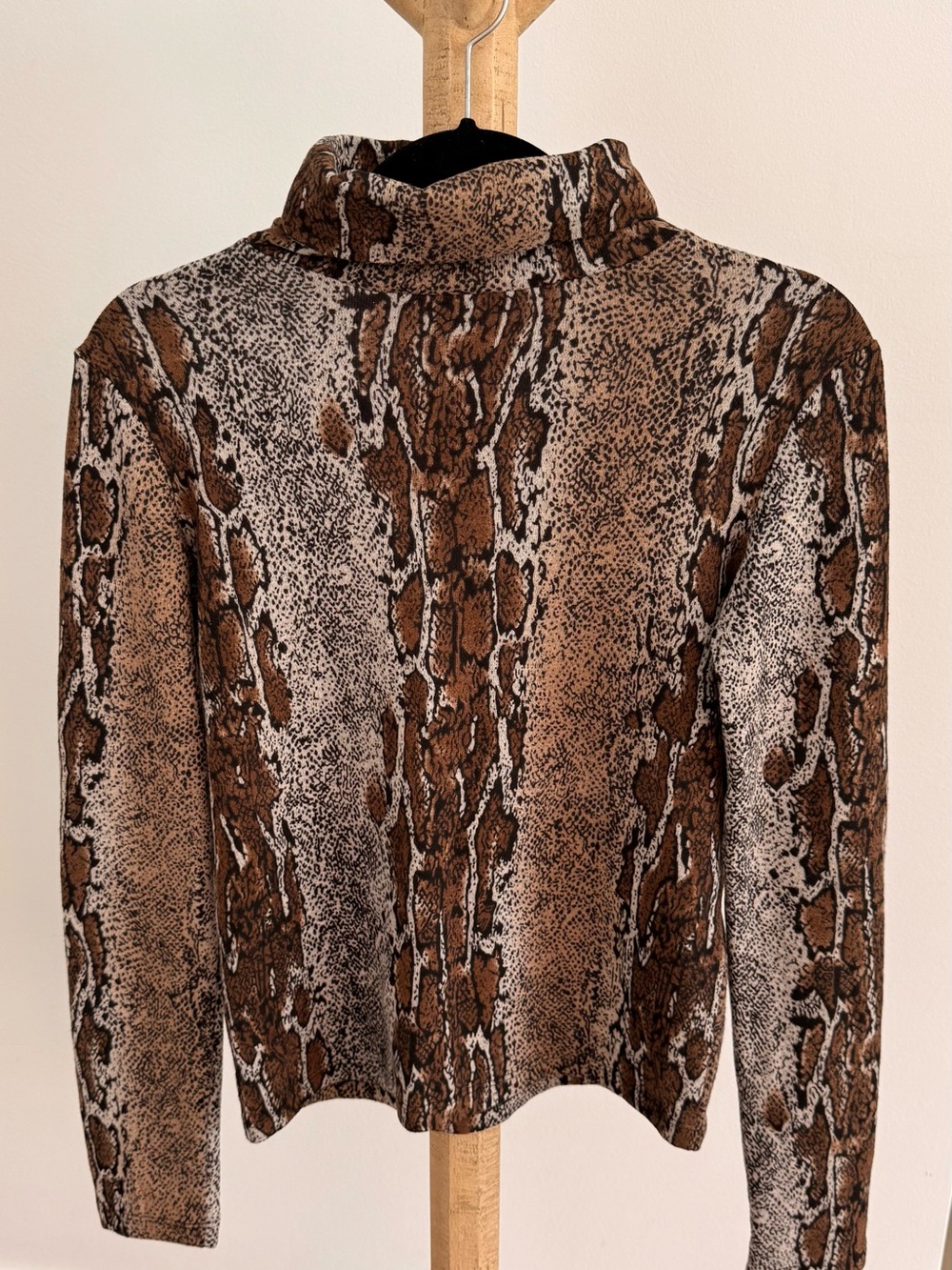 Zara Snake Print Turtleneck